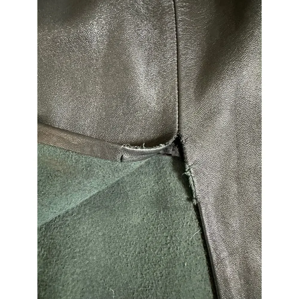 Vintage Black Leather Skirt by Contempo Casuals size 4